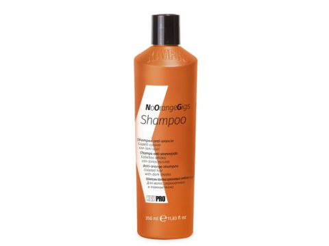 KAY PRO NO ORANGE GIGS Šampūnas dažytiems tamsiems plaukams, neutralizuoja nepageidaujamą oranžinį/raudoną atspalvį 350 ml